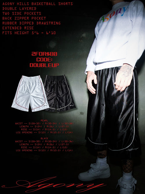 BAGGY BASKETBALL SHORT [2 FOR $80]